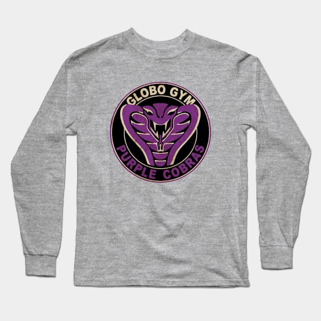 Globo Gym Purple Cobras Long Sleeve T-Shirt by oxvaslim